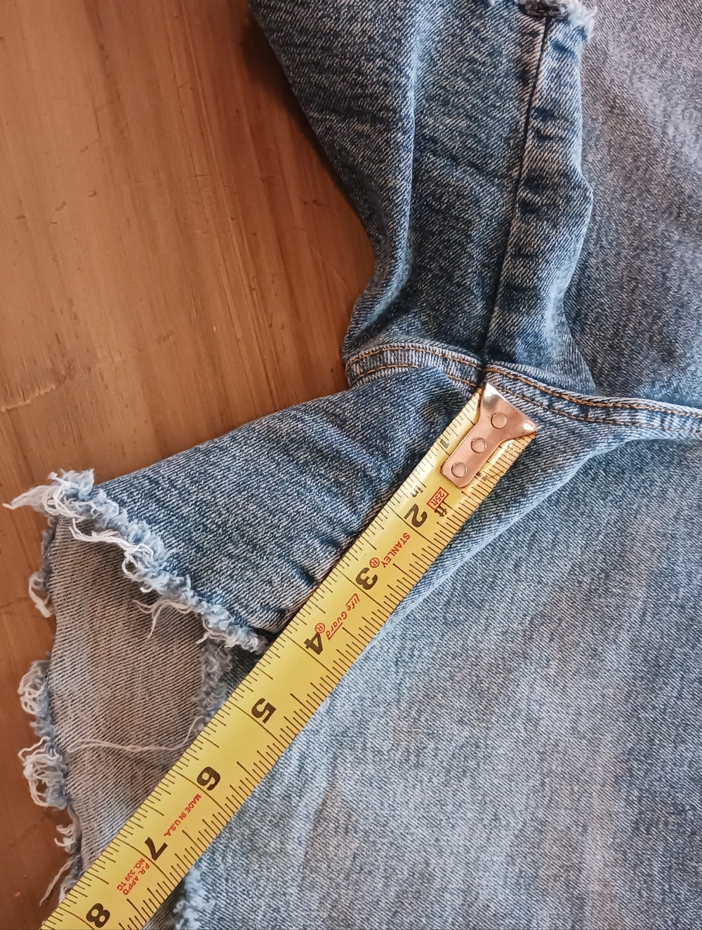 Levi Strauss High Rise Womens Shorts 18 W34 Denim Signature Heritage Western - Picture 11 of 11